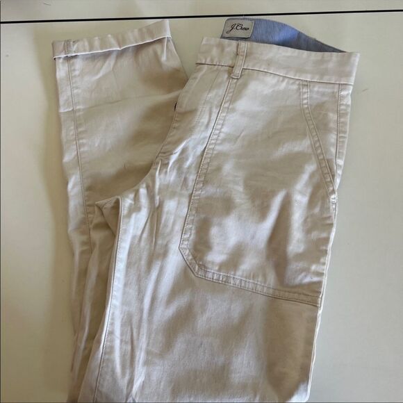 J crew khaki boyfriend chino pants 25 - Picture 1 of 8